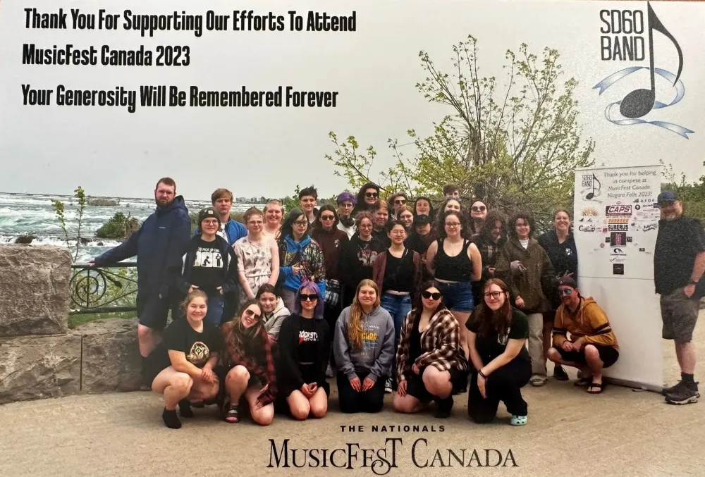 Local senior band supported by Dan's Oilfield Rentals at MusicFest Canada