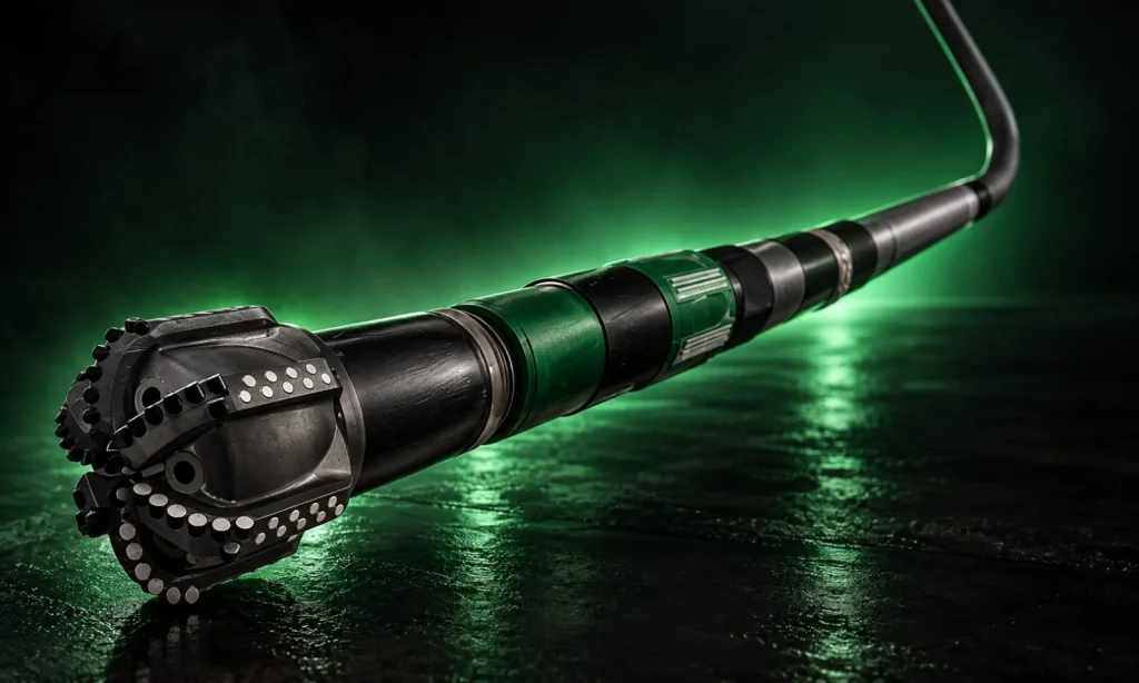 Downhole mud motor with a PDC drill bit made up on the end