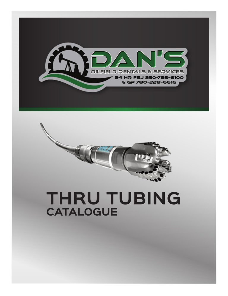 Thru Tubing Catalogue cover
