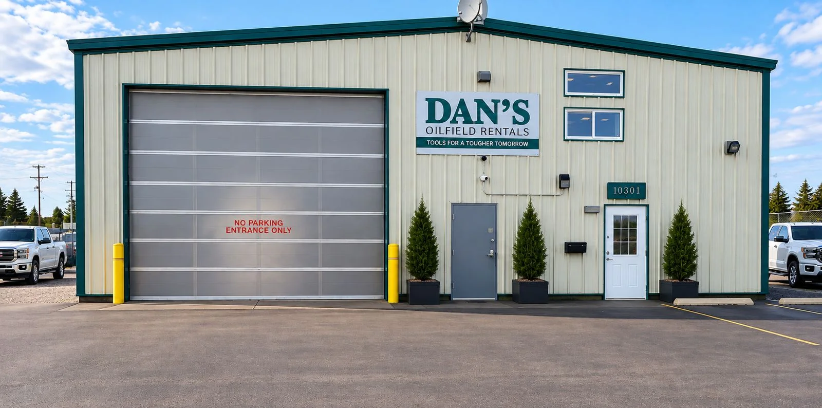 Dan's Oilfield Rentals Completion Shop building in Fort St. John