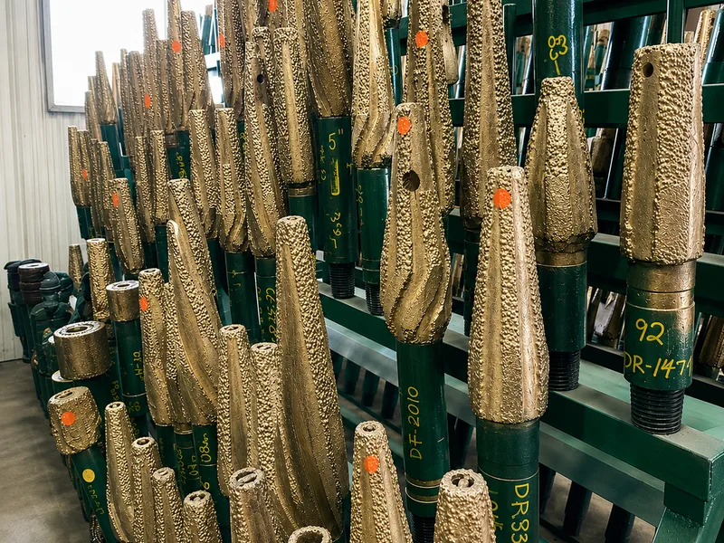 Taper mills rack at Dan's shop