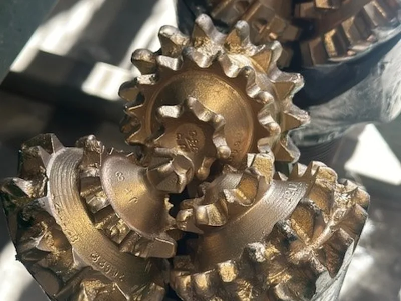 Tricone drill bit at Dan's shop